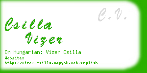 csilla vizer business card